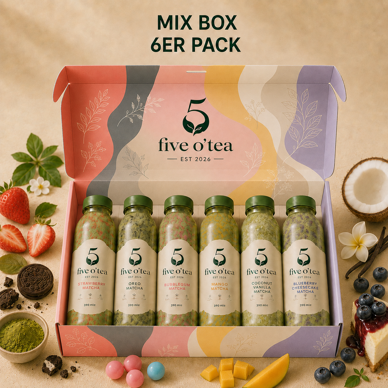Mix Box 6er Pack — jede Sorte einmal dabei