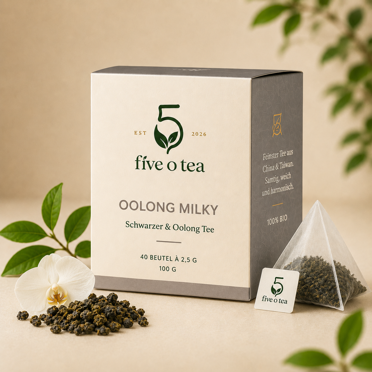 Oolong Milky Verpackung von Five O’Tea